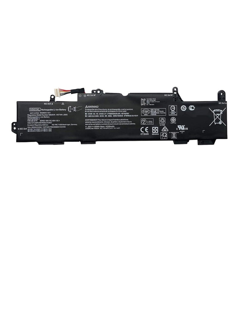 HSTNN LB8G SS03XL Laptop Battery for Hp EliteBook 730 735 740 745 755 830 840 846 G5 745 840 G6 ZBOOK 14U G5 G6 HSN I12C Series 933321 855 932823 421 11.55V 50Wh,  - Image 1