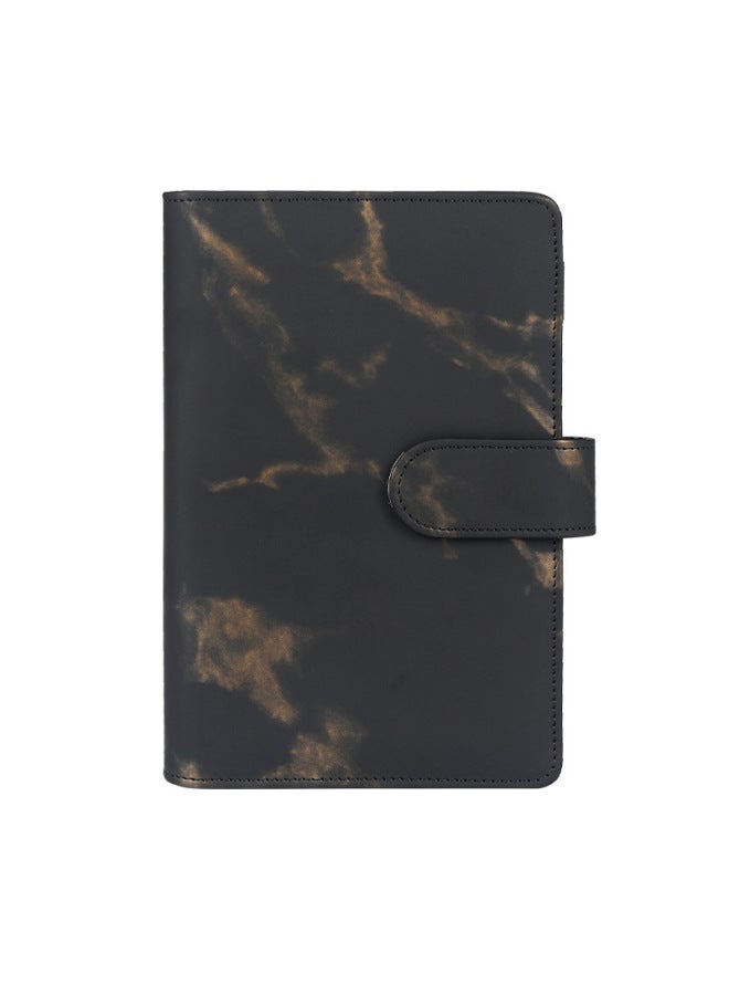 Dimension Stationery Korea Girl's Heart Macaron Loose-leaf Notebook Pu Hand Account Book Notebook Hand Account Book Travel Book - Image 1