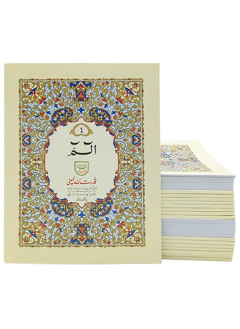 REBENUO - Tajweed 30 parts 100C Quran consisting of 30 paragraphs in Urdu script, large size plain paper 17 * 24 cm - Image 1