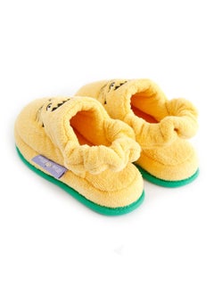 Milk&Moo Milk&Moo Kids Slippers, %100 Cotton, Bath House Sleepers For Kids, Non Slip Soft Sole, With Elastic Band, Lightweight, Breathable, Designed For Indoor Use, For Boys and Girls, 5-6 Years Old  - Image 2
