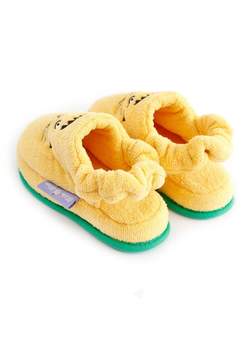 ميلك آند مو شباشب أطفال من Milk&Moo من القطن 100% مع نعل ناعم غير قابل للانزلاق وشريط مطاطي - خفيفة الوزن وقابلة للتنفس، مصممة للاستخدام الداخلي، للأولاد والبنات بعمر 5-6 سنوات. - Image 2