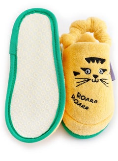 Milk&Moo Milk&Moo Kids Slippers, %100 Cotton, Bath House Sleepers For Kids, Non Slip Soft Sole, With Elastic Band, Lightweight, Breathable, Designed For Indoor Use, For Boys and Girls, 5-6 Years Old  - Image 3