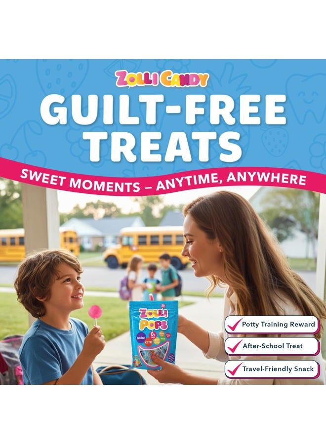 ZOLLIPOPS Clean Teeth Lollipops - Assorted Flavors 6oz - Anti-Cavity, Sugar-Free Candy for a Healthy Smile - Great for Kids, Diabetics, Vegan, and Keto Diet - Image 4