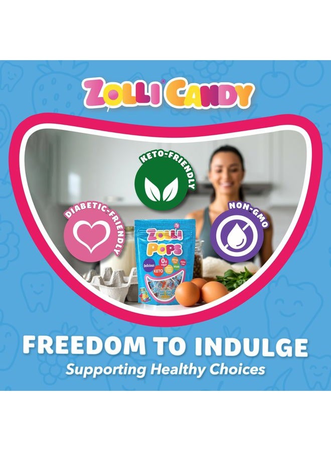 ZOLLIPOPS Clean Teeth Lollipops - Assorted Flavors 6oz - Anti-Cavity, Sugar-Free Candy for a Healthy Smile - Great for Kids, Diabetics, Vegan, and Keto Diet - Image 5