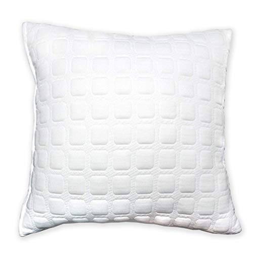 dream FACTORY Dreamfactory 400 GSM Knitted Fabric Soft Fluffy Throw/Pillow Cushion Filler- Set of 8 24x24 Inch, white - Image 1