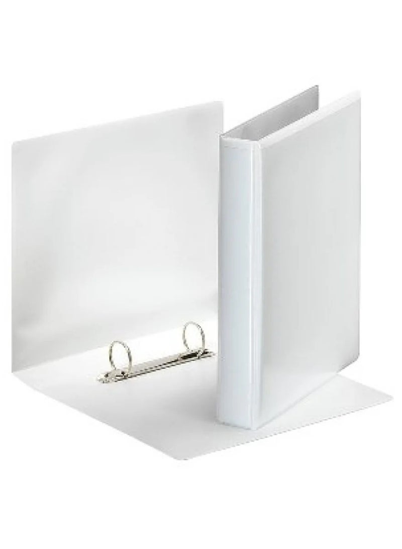 Alpha Presentation Binder A5, 2 Rings, White