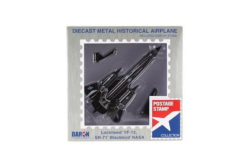 Daron SR-71 Blackbird Die-Cast Metal Model – 1:200 Scale Strategic Reconnaissance Aircraft Replica with Display Stand, Highly Detailed, 6.2” Length x 3.2” Wingspan, Adult Collectible Ages 14+ - Image 4