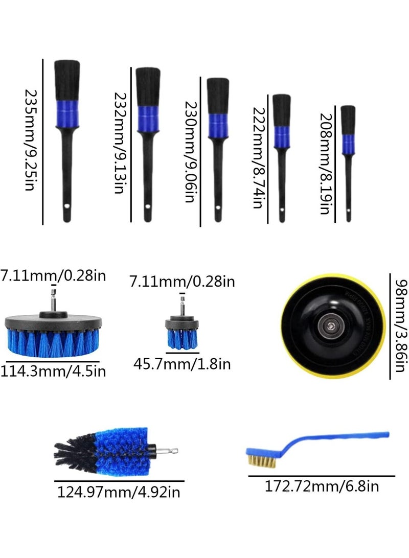 Arabest Car Cleaning Kit, Professional Auto Car Cleaning Kit - Car Cleaning Car Wash Brush Wheel Interior Gap Cleaning Brush Tire Brush Electric Drill Brush Head - Image 2