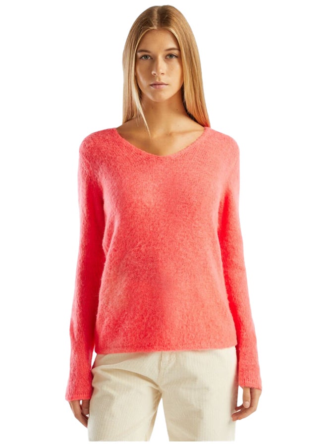 Benetton REGULAR FIT MOHAIR BLEND SWEATER  - Image 1