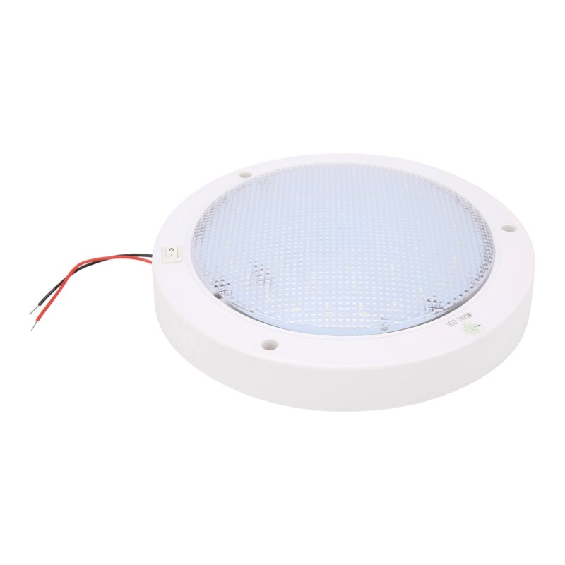 مصباح LED دائري مسطح 3 بوصة 300 لومن - مصباح سقف بحري بزر تبديل مرئي ليلاً - مصباح LED مدمج للسيارات الترفيهية واليخوت وعربات التخييم - Image 5