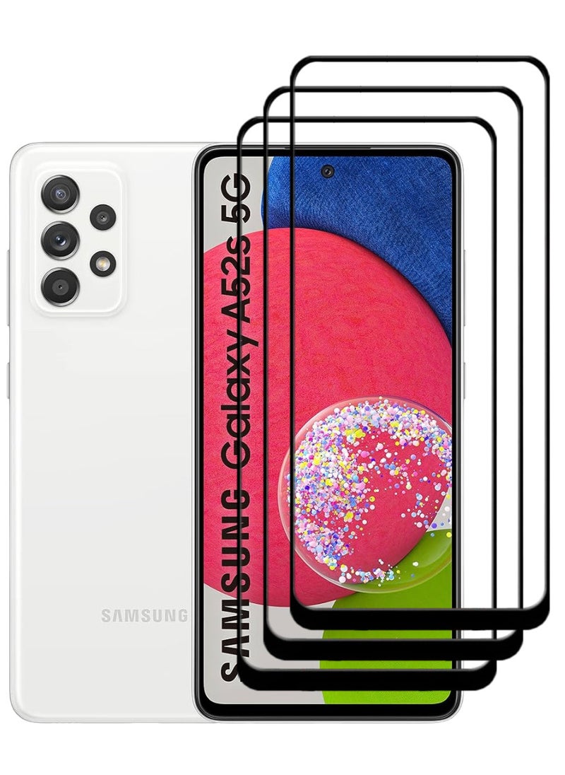 ACLIX 3 Pieces Antistatic ESD Dustproof Premium Quality High Definition Tempered Glass Screen Protector Designed For Samsung Galaxy A52s 5G - Image 1