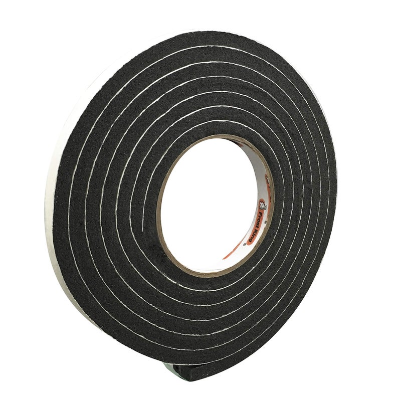Frost King P Self-Stick Rubber Foam Weatherseal, 1/2" W, 5/16" T, 10 ft L, Black - Image 1