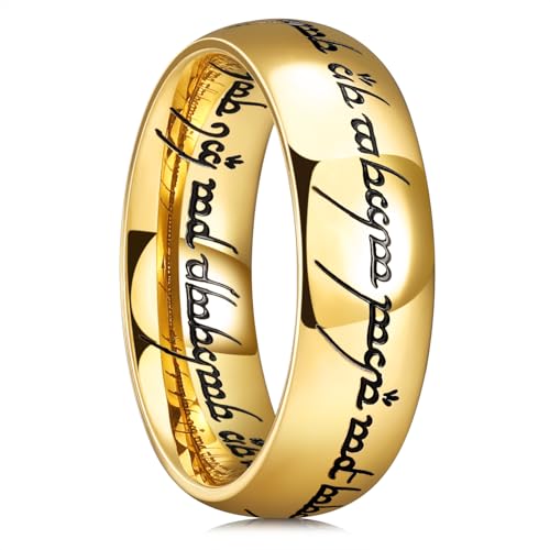 King Will Mens Stainless Steel Wedding Band 8mm Width for Men and Women High Polished Comfort Fit Wedding Ring Band Size 7 - Image 1