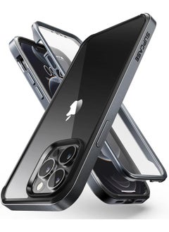 SupCase Ub Edge Pro Series Case For Iphone 13 Pro Max 2021 Release 6.7 Inch Slim Frame Clear Protective Case With Built In Screen Protector Black  - Image 1