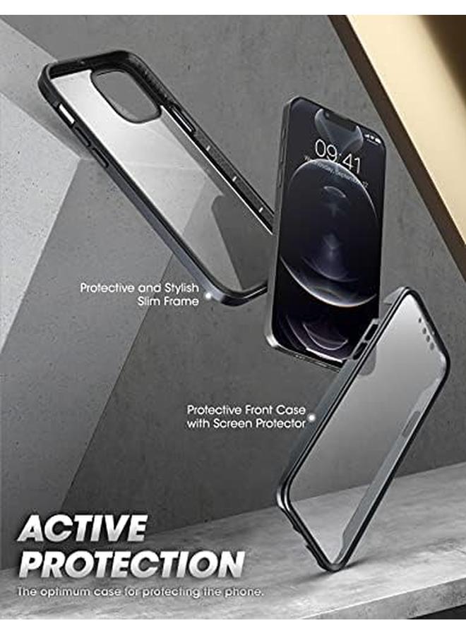 SupCase Ub Edge Pro Series Case For Iphone 13 Pro Max 2021 Release 6.7 Inch Slim Frame Clear Protective Case With Built In Screen Protector Black - Image 3