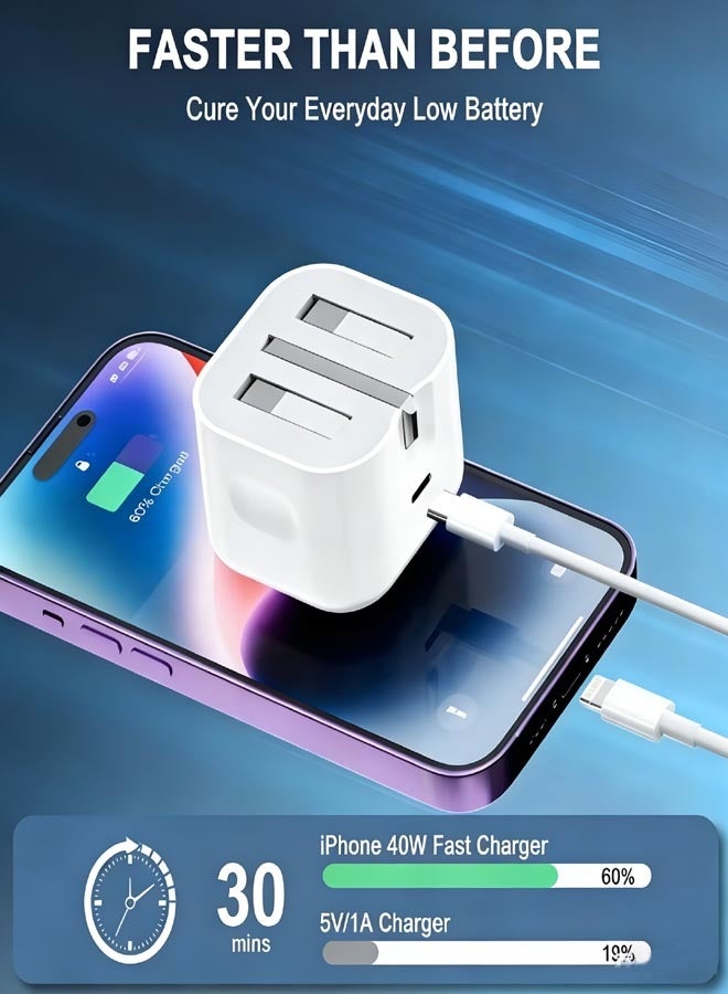 ViaKing iPhone 16, iPhone 15 Pro Max Charger With USB C Port 40 Watt for iPhone 16, iPhone 15 Pro max/15 Pro/15 plus/15, Samsung S24 and all USB C mobiles / Tabs / iPhone - Image 2