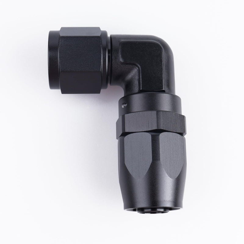 AC PERFORMANCE 16 AN 90 Degree Low Profile Forged Swivel Elbow Hose End Fitting Aluminum Black - Image 2