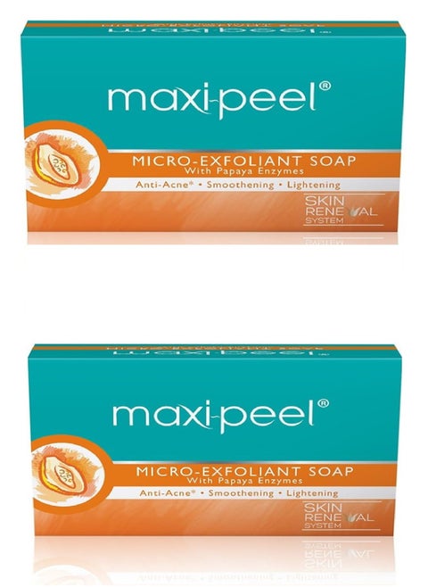 2 Pieces Of MAXI PEEL Micro Exfoliant Soap