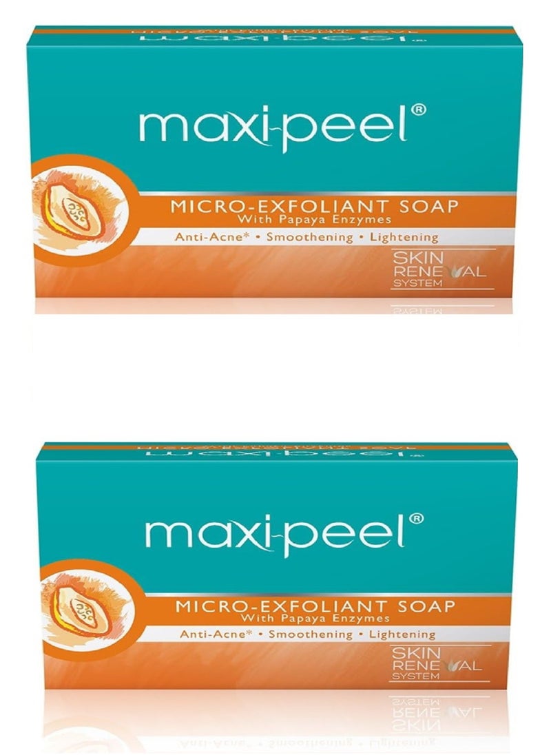 2 Pieces Of MAXI PEEL Micro Exfoliant Soap