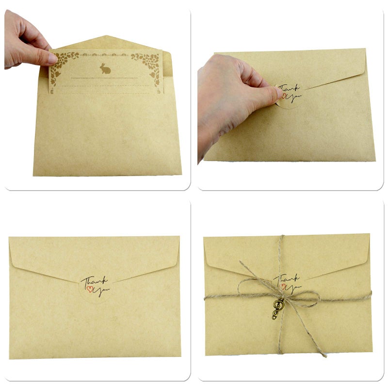 Dxhycc Vintage Stationary Paper and Envelopes Set, Aged Paper Writing Paper Stationery Set for Writing Printing - Image 3