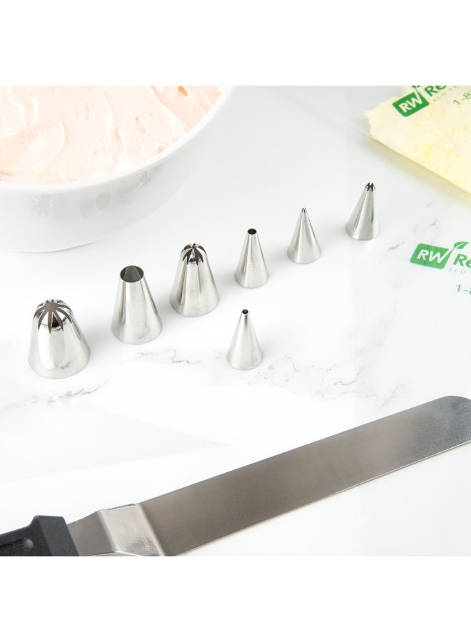 Restaurantware Pastry Tek Piping Tip, 1 Round Round Tip For Icing - #5, Corrosion-Resistant, Stainless Steel Icing Tip, Dishwasher-Safe, Decorate Cupcakes, Cakes, or Cookies - Image 5