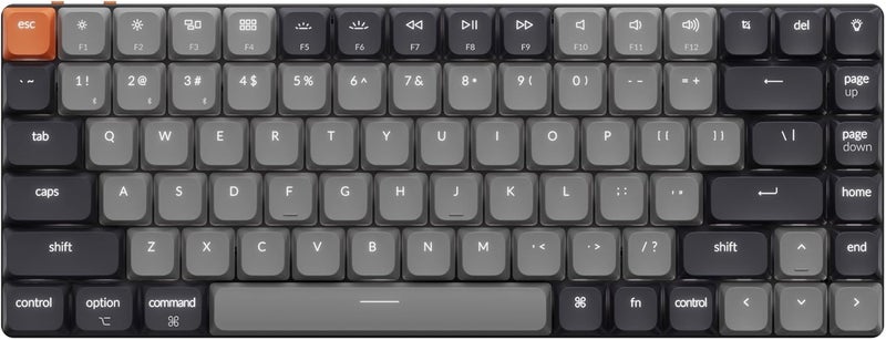 Keychron لوحة مفاتيح ميكانيكية لاسلكية منخفضة الارتفاع K3 الإصدار 3، تخطيط 75% قابلة للبرمجة QMK بلوتوث 5.2/سلكية، إضاءة خلفية بيضاء مع مفاتيح شفافة لمستخدمي ماك وويندوز ولينكس - Image 1