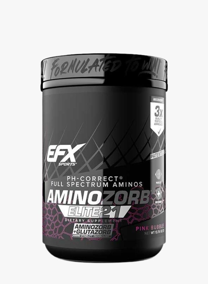 EFX SPORTS Aminozorb Elite 21 Pink Bubblegum 390 Gm Boosts Muscle Recovery
