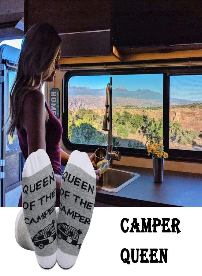 جي جي تي اي ام جوارب GJTIM ملكة المخيم، جوارب تخييم خارجية للبنات، جوارب مميزة، هدية مثالية لمحبي التخييم، هدية رائعة لمحبي التخييم، ملكة المخيم (ملكة المخيم) - Image 4