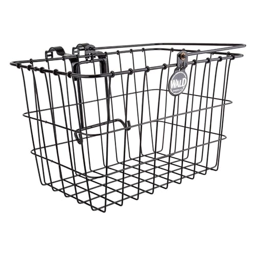 Wald 3133 Front Quick Release Bicycle Basket with Bolt on Clamp (14.5 x 9.5 x 9, Black) - Image 5