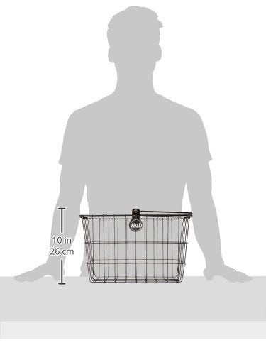 Wald 3133 Front Quick Release Bicycle Basket with Bolt on Clamp (14.5 x 9.5 x 9, Black) - Image 3