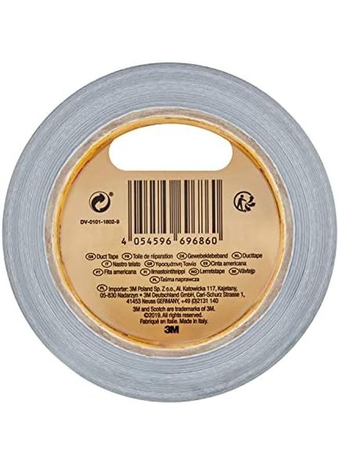 Scotch  Universal Duct Tape Silver Color 1 Roll Pack 25Mx48Mm. For General Purpose Holds Quickly And Reliably For Everyday Repairs And Projects  - Image 4