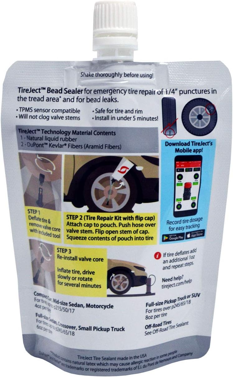 TireJect On-Road Tire Sealant Repair Kit - Image 2