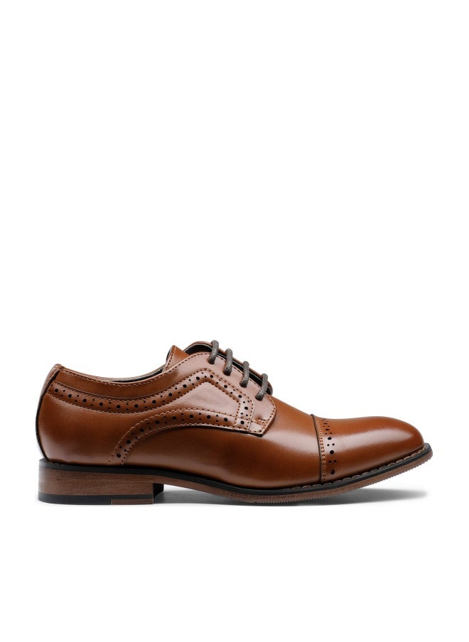 Bruno Marc Little Kid Prince_K_1 Brown Boy's Classic Oxfords Dress Shoes Size 1 M US Little Kid - Image 1
