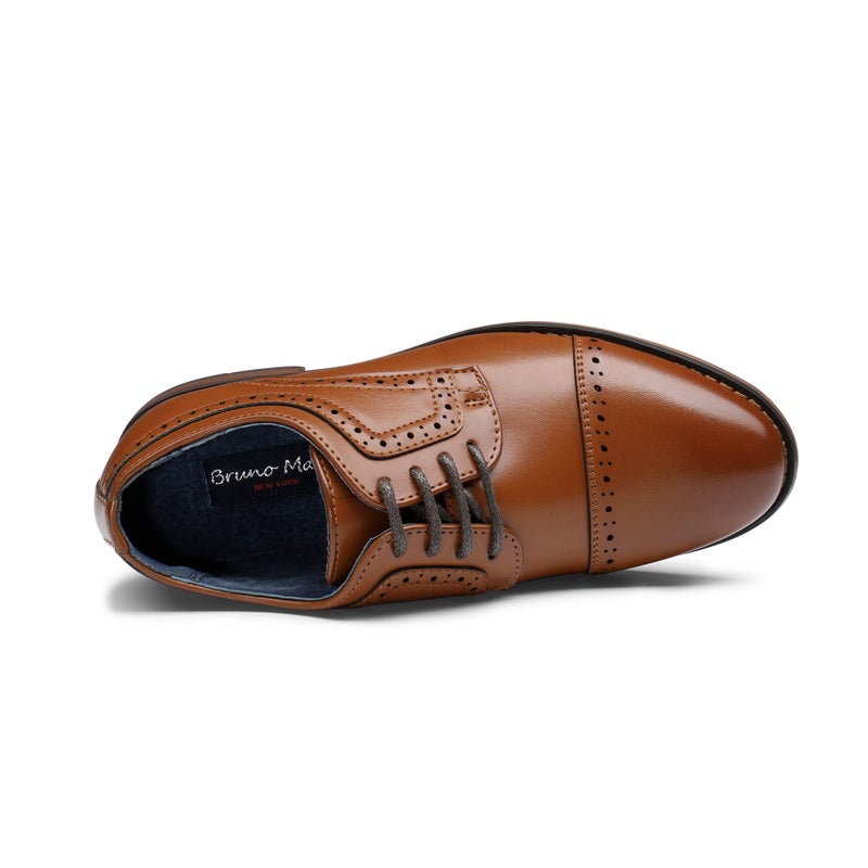 Bruno Marc Little Kid Prince_K_1 Brown Boy's Classic Oxfords Dress Shoes Size 1 M US Little Kid - Image 5