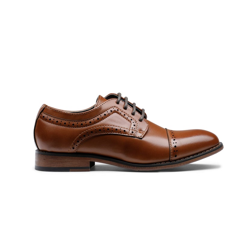 Bruno Marc Little Kid Prince_K_1 Brown Boy's Classic Oxfords Dress Shoes Size 1 M US Little Kid - Image 4