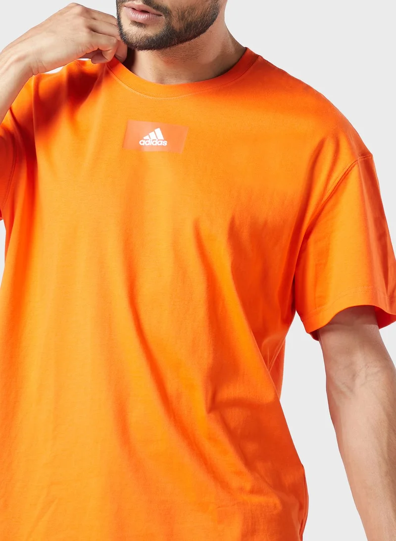 Adidas Logo  T-Shirt