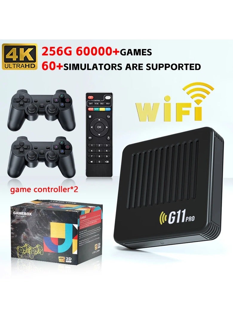 AROAQ G11 Pro Game Box 4K HD TV Game Stick Video Game Console 128G Built in 40000 Retro Games Portable Game Player Wireless Gamepad - Image 2