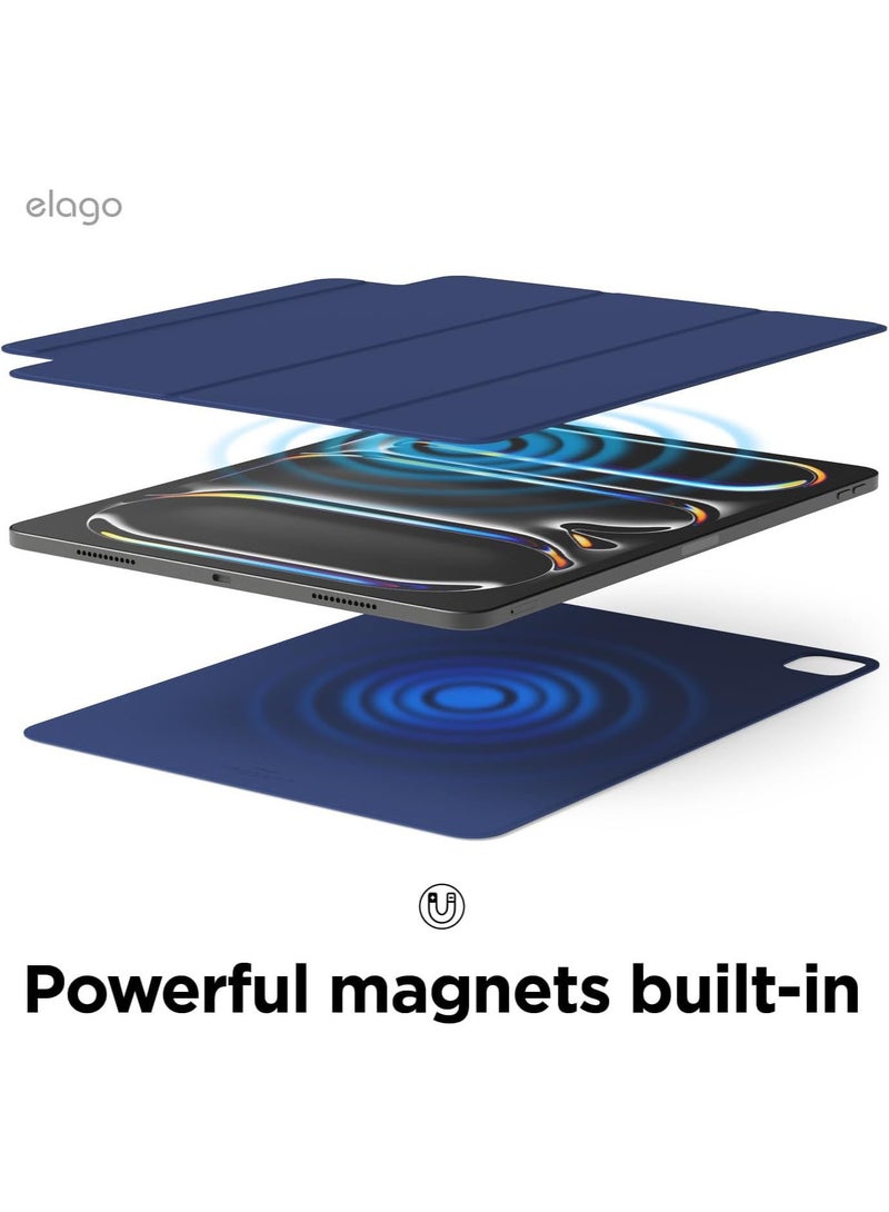 Elago Magnetic Folio for iPad Pro 13 inch case M5/M4 (2025-2024) cover with Auto Sleep and Wake Function - Blue - Image 3