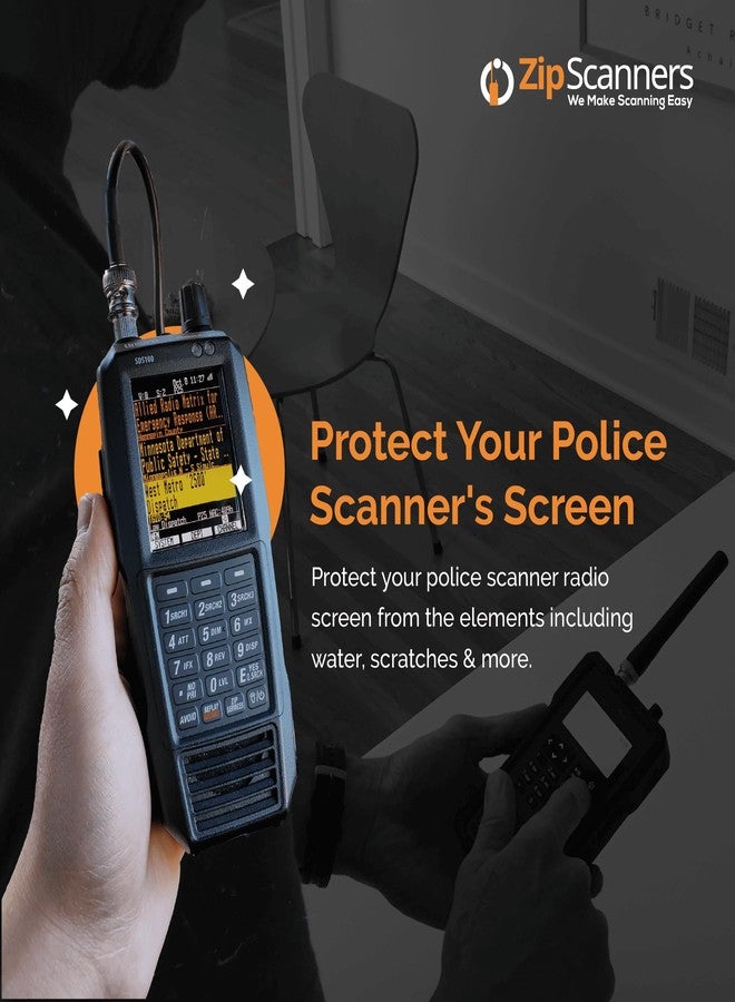 Zip Scanners | Screen Protectors for Police Scanners | Anti Glare, Anti Finger Print | 3-Pack Cut to the Exact Dimensions of the Uniden SDS100 Police Scanner - Image 3