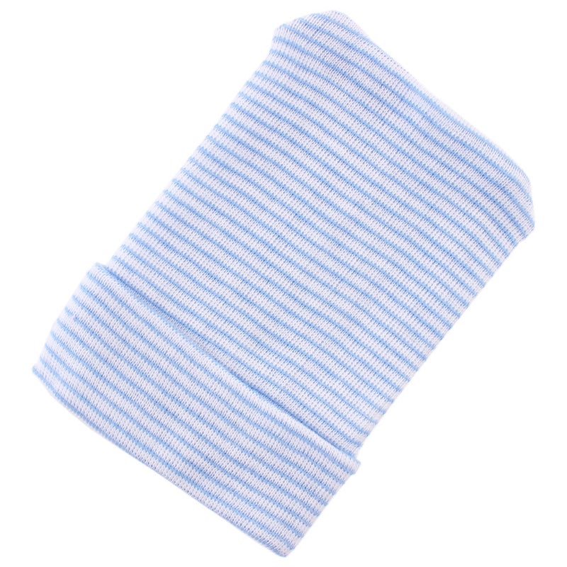 Cotton Newborn Baby Cap European Style Infant Hat Blue  - Image 1