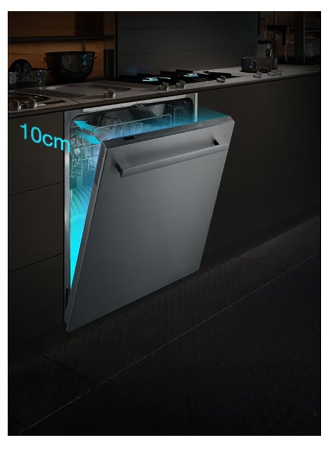 Arrow 15-Setting Dishwasher, 8 Programs, LED Display, Quiet 49dB, Automatic Door Open, Child Lock, Stainless Steel Interior, Dual Zone Wash | RO-15DWGS - Image 5