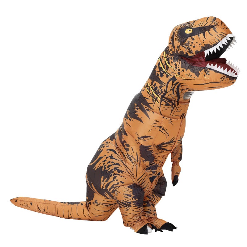Servllcell Inflatable Dinosaur Costume for Kids,Halloween Costumes T Rex Blow Up Costumes for Boys Girls,Funny Cosplay Party - Image 1