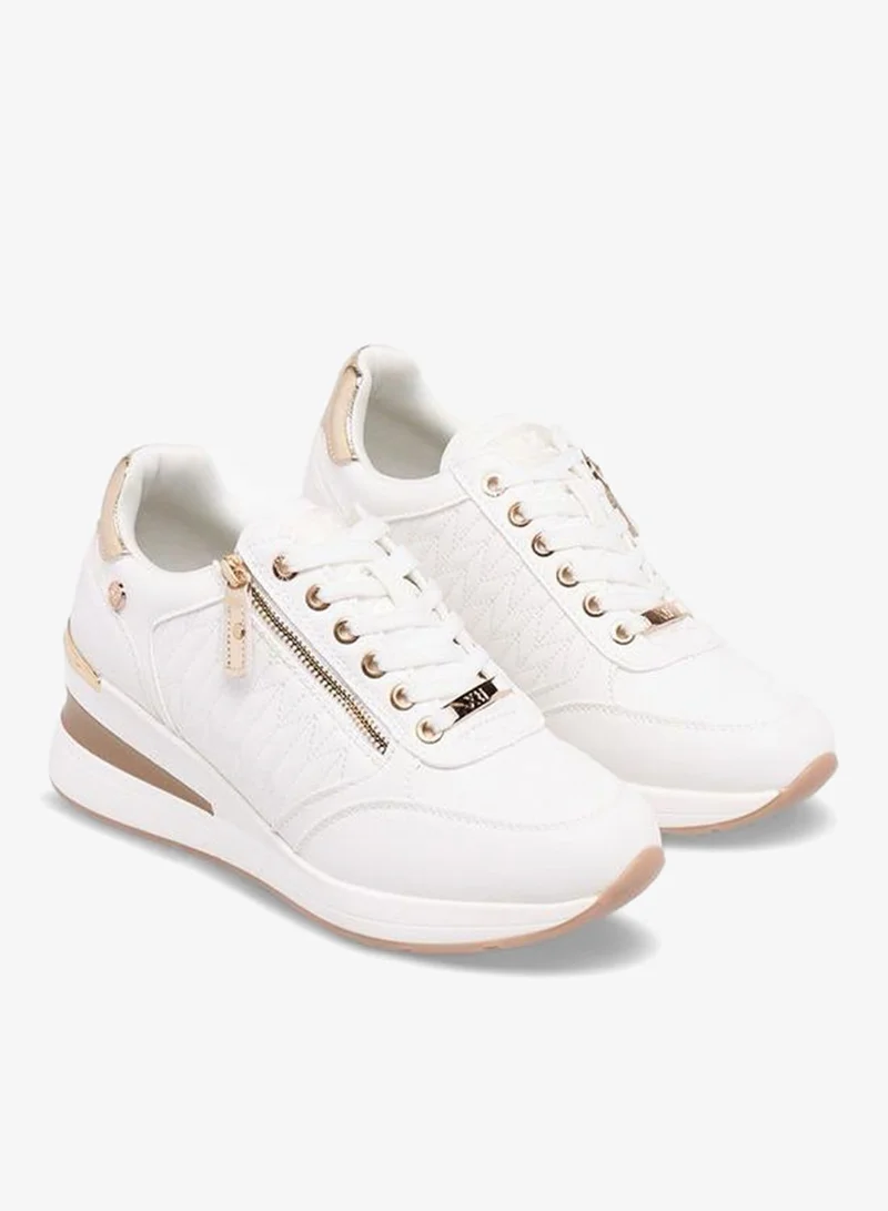 إكستي Women Panelled Wedge Heel Ankle Sneakers