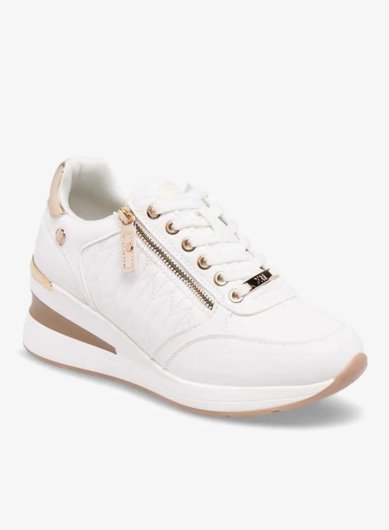 إكستي Women Panelled Wedge Heel Ankle Sneakers