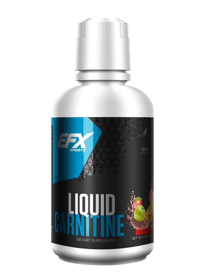 EFX Sports L-Carnitine Liquid 1500mg, Improve Performance and Strength, Vitamin B5 (31 Servings, Fruit Punch) - Image 1