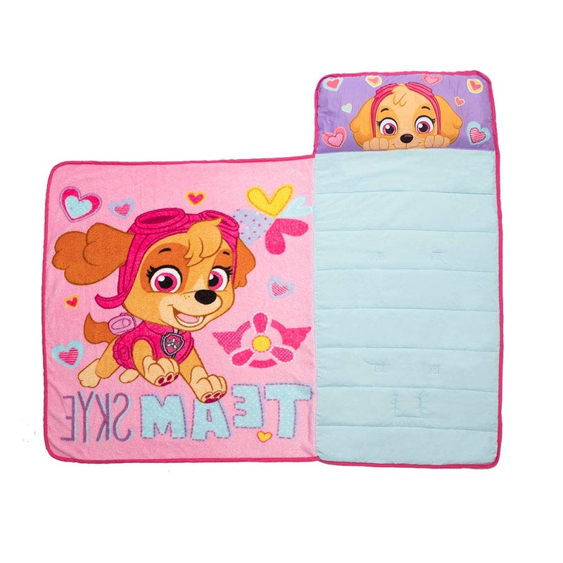 Paw Patrol Team Skye Toddler Nap-Mat Set - Includes Pillow and Plush Blanket â€“ Great for Girls Napping During Daycare or Preschool - Fits Toddlers, Pink - Image 5
