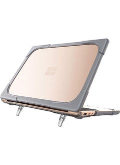 Protective Case For Microsoft Surface Laptop 5/4/3 13.5” With Metal Keyboard, Heavy Duty Slim Hard Shell Cover With Fold Kickstand For 13.5-Inch Surface Laptop 5/4/3 With Metal Palm Rest -Grey