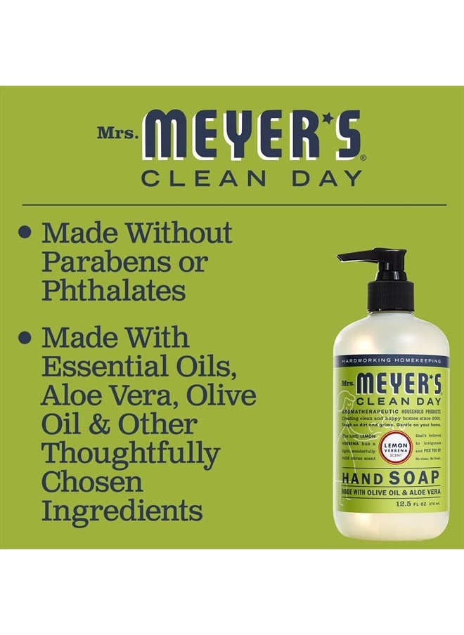 Mrs. Meyer's Clean Day Mrs. Meyer's Clean Day Liquid Hand Soap, Cruelty-Free, and Biodegradable Hand Wash Made with Essential Oils, Lemon Verbena Scent, 12.5 Oz (Pack of 3)  - Image 5