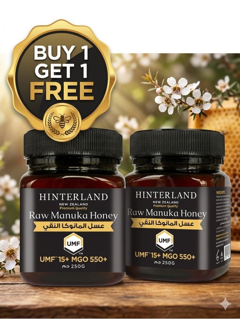Hinterland Manuka Honey 550 MGO 250 gm 2pcs Promo Pack - Image 1