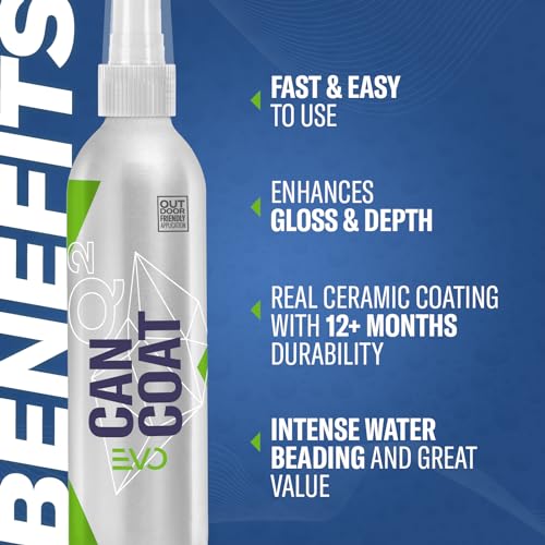 GYEON CanCoat EVO Spray Ceramic Coating DIY grade water beading gloss protection multi-surface auto detail trim wheels glass vinyl safe application easy use interior exterior sealant layer - Image 2